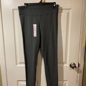 NWT Time and Tru High Rise Charcoal Grey Heather Leggings
